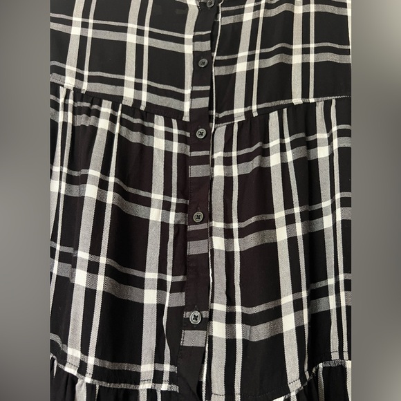 a.n.a plaid blouse size XL - Picture 3 of 6